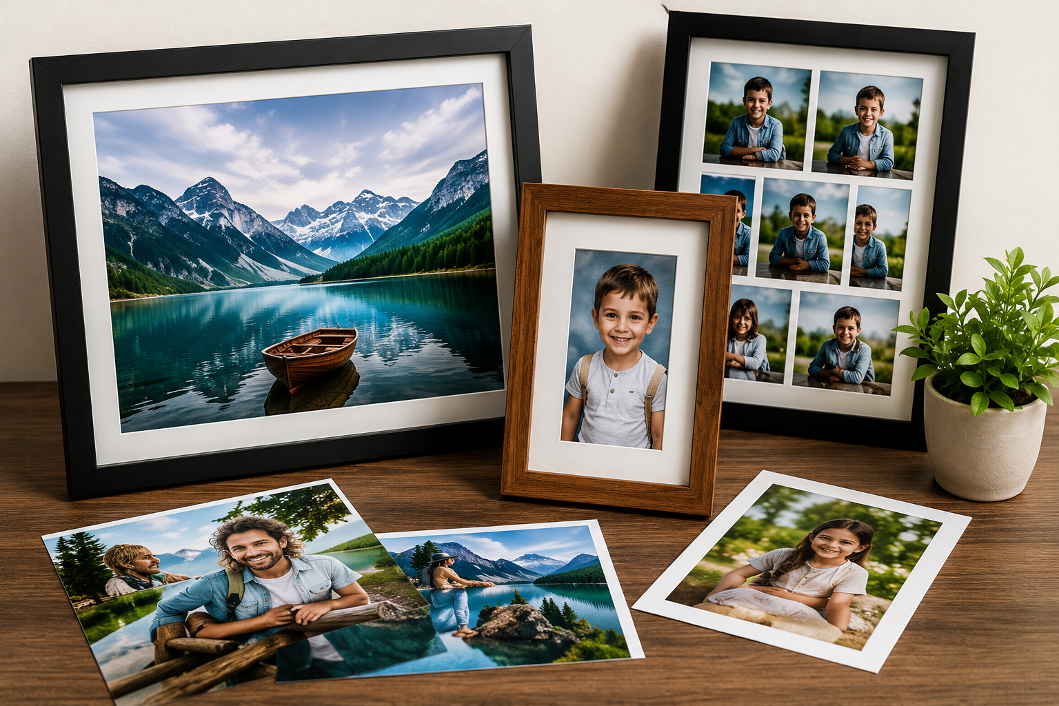 Photo frame printing