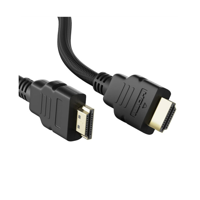 1.5m High Speed HDMI Cable Supports 3D, 4K, ARC & CEC Extension, Gold Plated Connectors, Compatible with HDMI-Enabled TV, Set Top Box, Blu-ray, Gaming Consoles (Black)