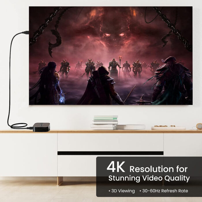 1.5m High Speed HDMI Cable Supports 3D, 4K, ARC & CEC Extension, Gold Plated Connectors, Compatible with HDMI-Enabled TV, Set Top Box, Blu-ray, Gaming Consoles (Black) - Image 2
