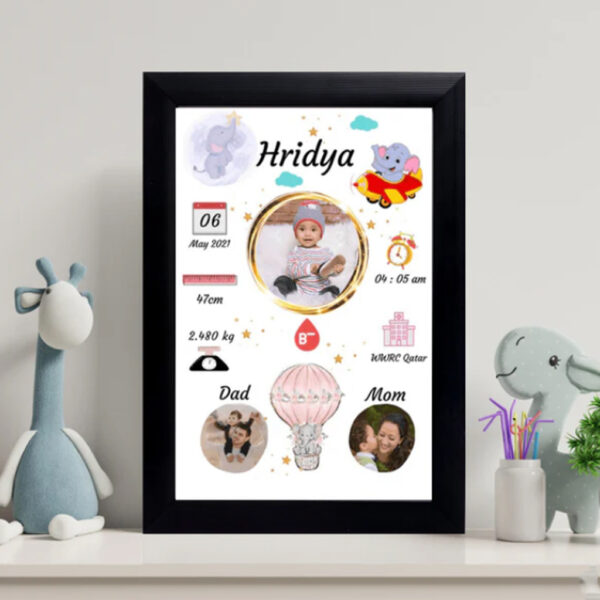 Baby Birth Frame - Design 4