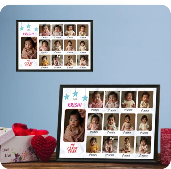 12 months Baby Photo Frame
