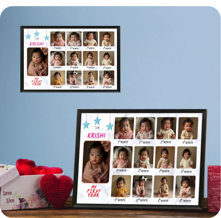 12 months Baby Photo Frame