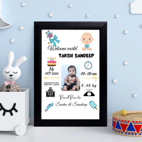 Baby Birth Frame - Design 5
